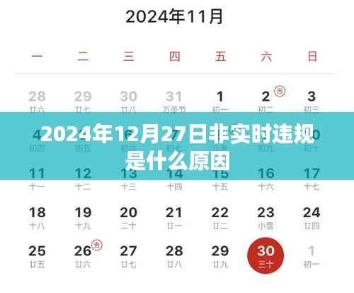 非实时违规原因解析，2024年12月27日数据解读