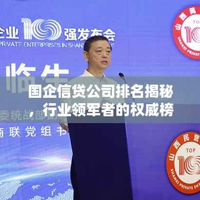 国企信贷公司排名揭秘,行业领军者的权威榜单
