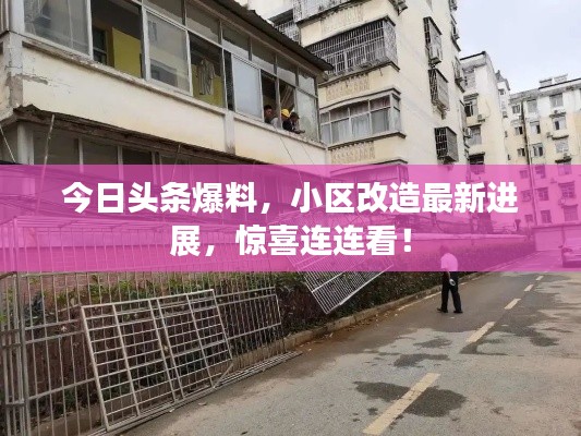 今日头条爆料，小区改造最新进展，惊喜连连看！